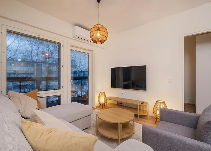 Compact 2bdr With Private Sauna Apartamento